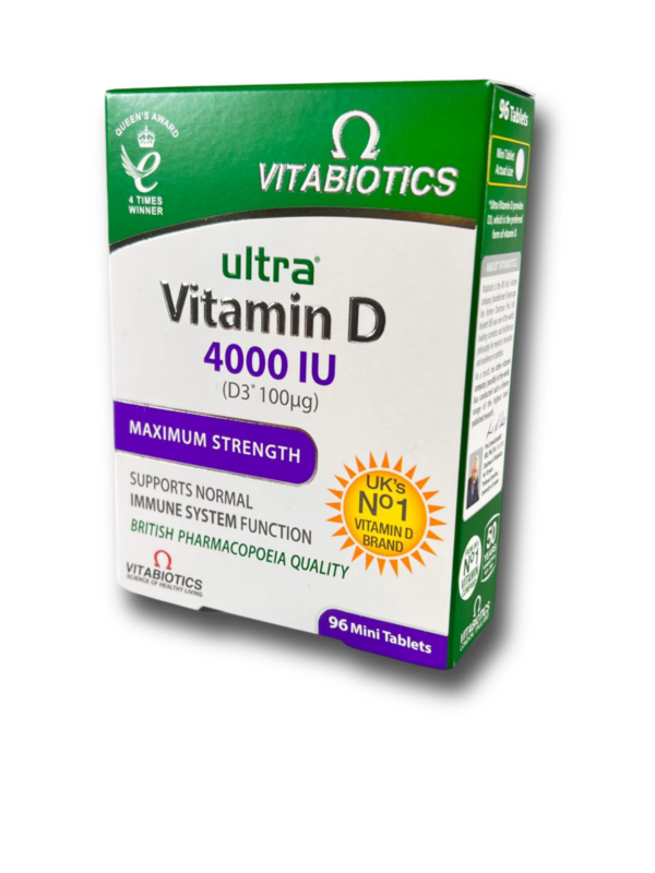 Vitabiotics - Ultra Vitamin D - 4000IU - 96 Mini Tablets