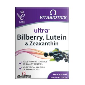 Vitabiotics Ultra Bilberry Lutein and Zeaxanthin With Anthocyanins 30 Tablets