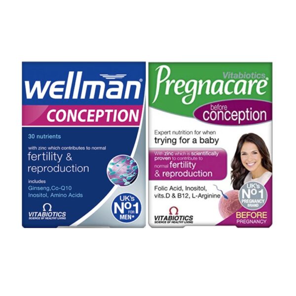 Vitabiotics Pregnacare Before Conception + Wellman Conception TRYING FOR A BABY-