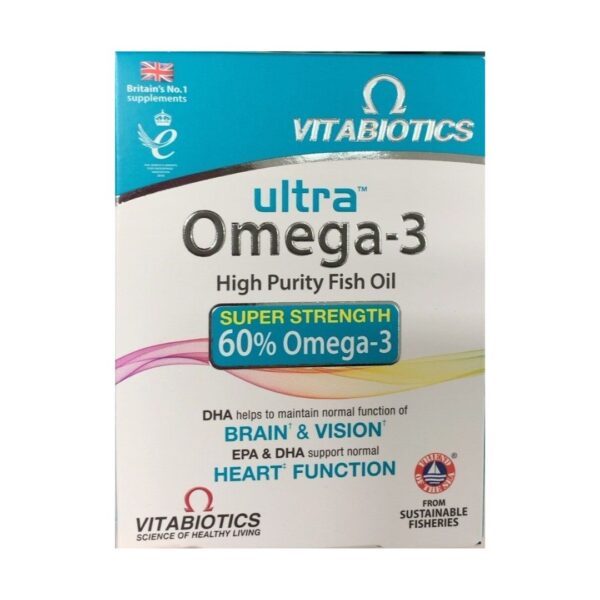 Vitabiotics Ultra Omega 3 - 60 Capsules Ultra Fish Oils Capsules