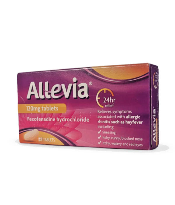 Allevia 120mg  7 Tablets - Hayfever, Allergy, Pet, Dust, Mould Allergy Relief -