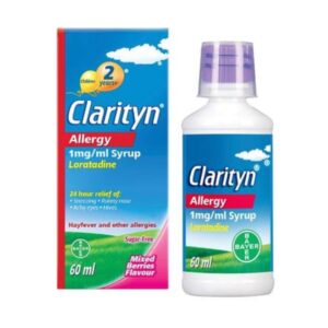 Clarityn Allergy Syrup Mixed Berry Flavoured Sugar Free - 60ml