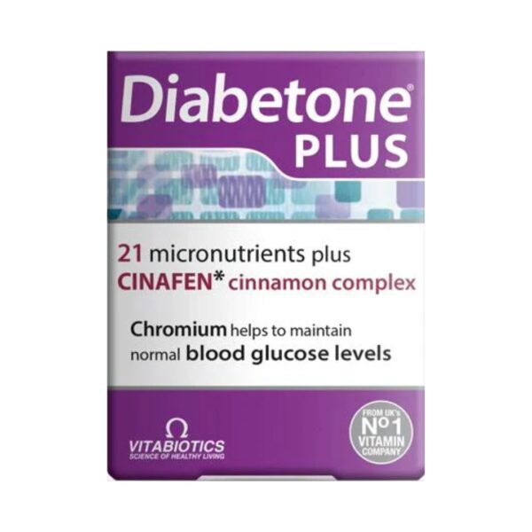 Vitabiotics Diabetone Plus Tablets - 84 Capsules -