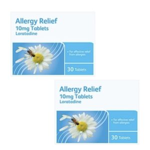 Loratadine Allergy Relief Tablets 10mg-2x30 Tablets For Hayfever/Other Allergies