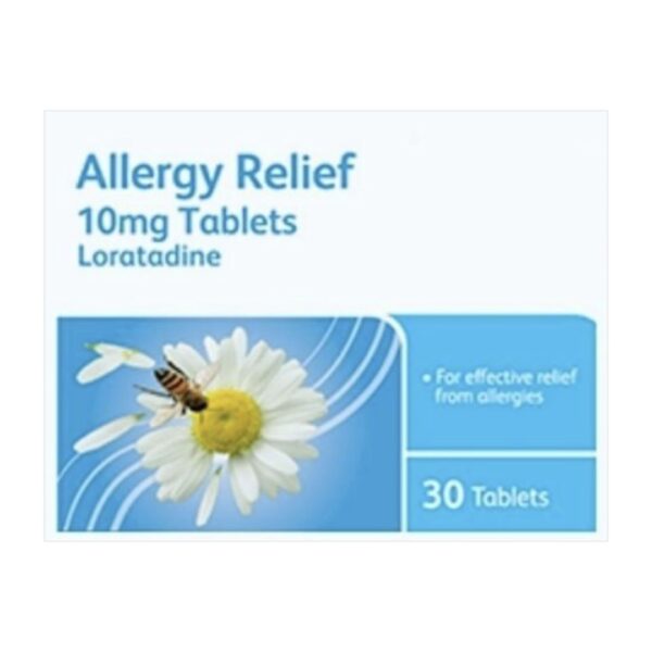 Loratadine Allergy Relief Tablets 10mg - 30 Tablets For Hayfever/Other Allergy-