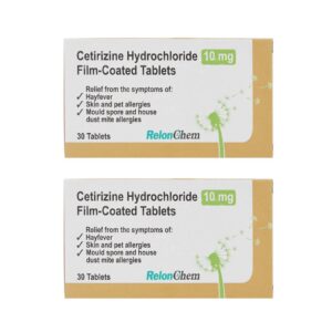 Cetirizine Hydrochloride Hayfever & Allergy Relief 10mg Tablets - 60 Tablets -