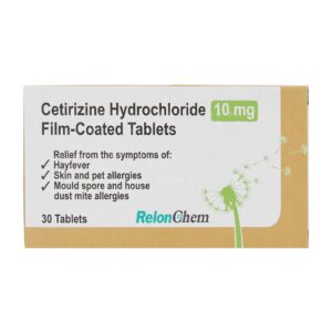 Cetirizine 10mg For Hayfever & Allergy Relief 30 Tablets - RelonChem