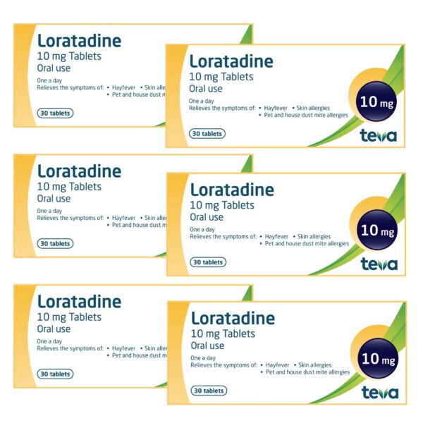 180 Loratadine one a day Relief Hay fever allergy tablet (Clarityn equivalent)