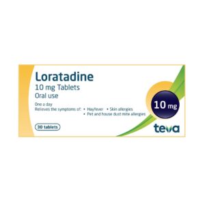 Teva Loratadine Hayfever and Allergy 10 mg Tablets 1 x 30