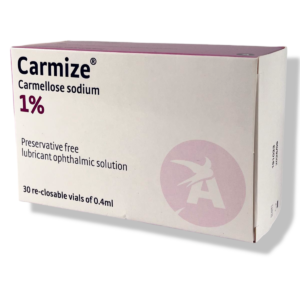 30 x Dry Eye Drops Carmize Carmellose Sodium, Tears RE-CLOSABLE Vials 0.4ml 1%