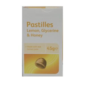 Pastilles For Throat - Made With Honey/Glycerine & Real Lemon Juice -
