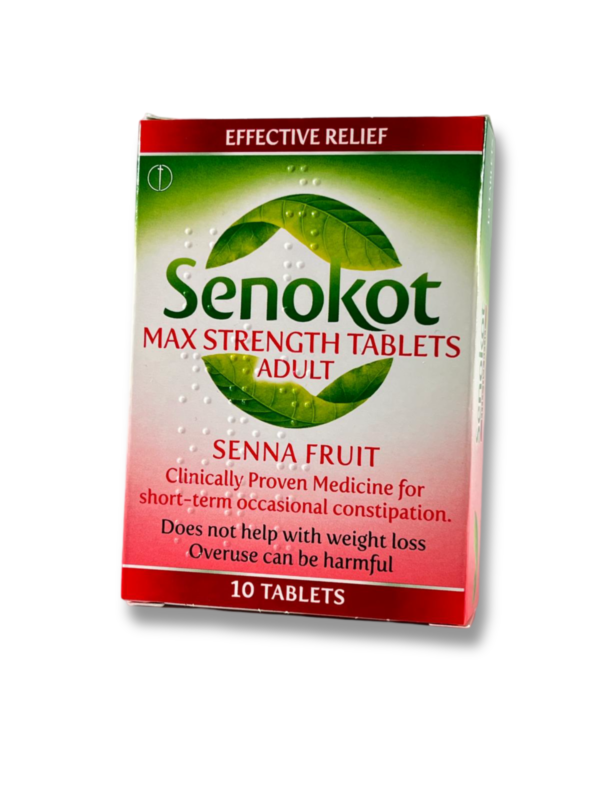 Senokot Max Strength Natural Relief for Constipation - 10 Tablets