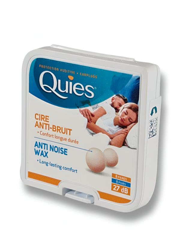 Quies Pure Natural Wax Ear Plugs Protection 8 Pairs Noise Reduction