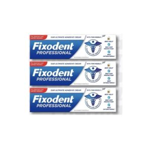 Fixodent Professional Ultimate Adhesive Cream - Denture/Partial Wearers, 40g x 3