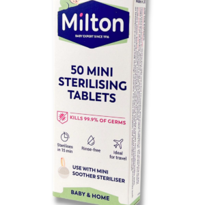 Milton Mini Sterilising Tablet 50Pk Baby Soother Sanitising Dummy Germs Cleaner