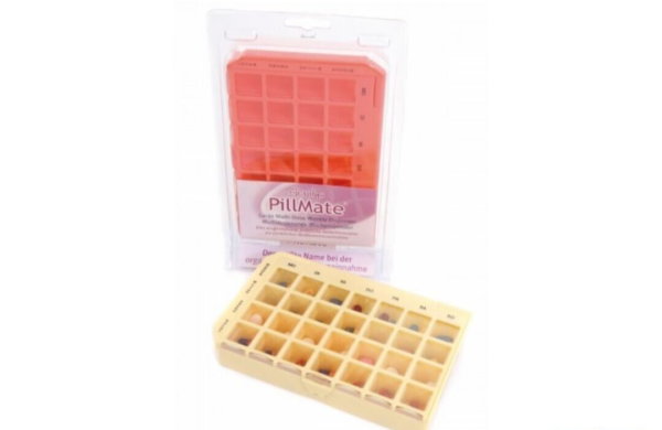 PillMate Multi Dose Weekly Pill Box - 28 Compartment (7 Days X 4 Times a Day)