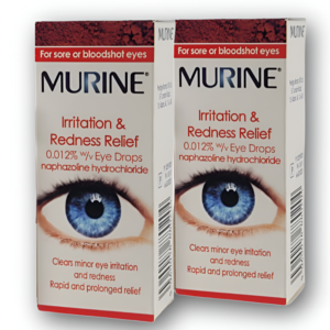 (2 PACKS) Murine Irritation & Redness Relief Eye Drops - 10ml