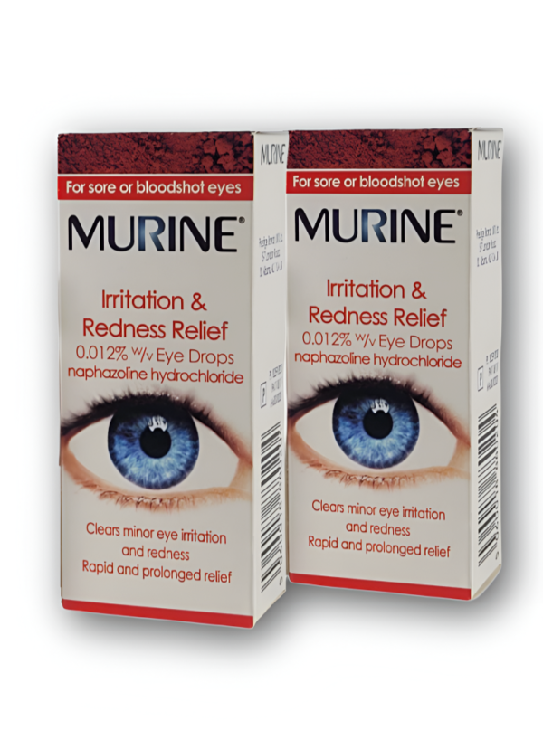 (2 PACKS) Murine Irritation & Redness Relief Eye Drops - 10ml