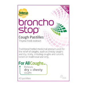 Bronchostop Cough Pastilles - Cough Relief - Pack of 40