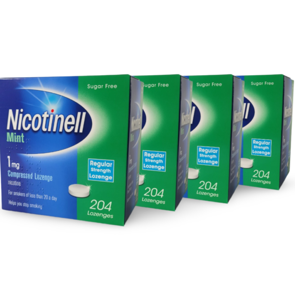 Nicotinell Mint sugar free 1mg Lozenge 204 x 4 =816 pieces