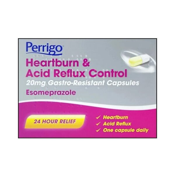Perrigo Heartburn & Acid Reflux Control 20mg GR - 7 Capsules - Esomeprazole