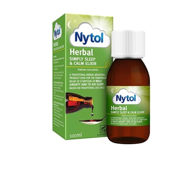 Nytol Herbal Elixir 100ml  - Helps Reduce Mild Anxiety and Aid Sleep -