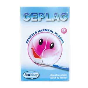 Ceplac Dental Disclosing (12) Tablets Reveals Harmful Plaque