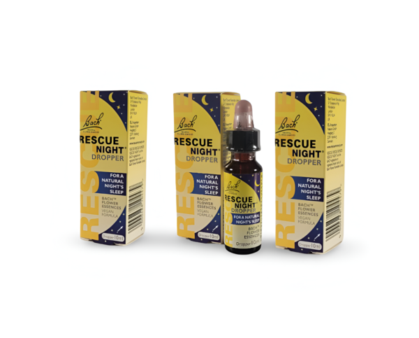 3 x Nelsons Bach Rescue Night Remedy Dropper - 10ml