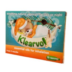 Klear-vol Essential Oils For Inhalation 10 Capsules from 3 months+ natural oils