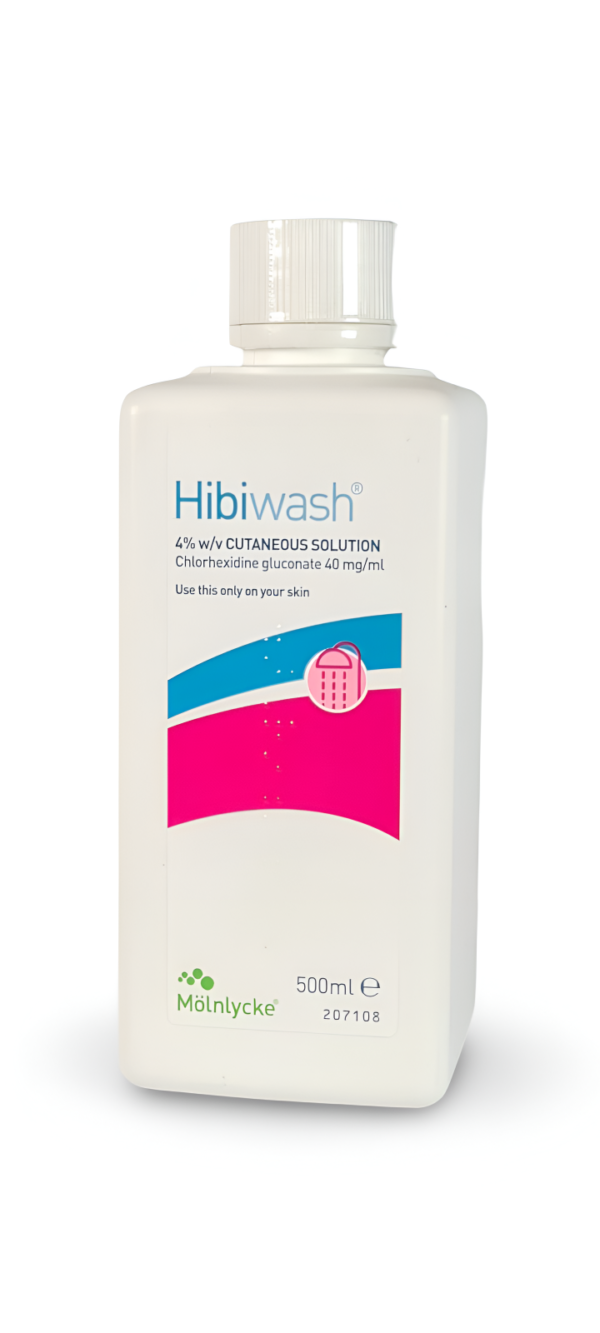 Hibiwash Antibacterial Skin Cleanser 500ml Prevents Infections/Promotes Skin Int