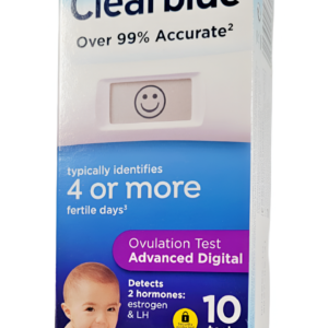 CLEARBLUE Advanced Digital Ovulation Test - Detects 2 Hormones -10 Tests -