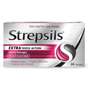 Strepsils Extra Triple Act Loz Cherry Pack of 24