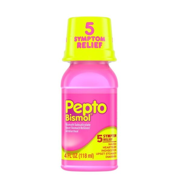 Pepto Bismol Liquid 118ml-Treats Heartburn/Indigestion/Upset Stomach Effectively
