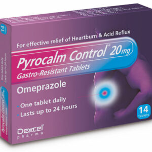 Pyrocalm Control 20mg Tablets for Heartburn & Acid Reflux (14 Tablets)