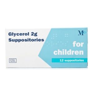 Children's Constipation Relief Glycerin / Glycerol 2g Suppositories - 12 Pack