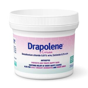 Drapolene Cream 350g-Treats Nappy Rash/Incontinence Dermatitis/Minor Burns/Sunbu