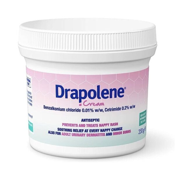 Drapolene Cream 350g-Treats Nappy Rash/Incontinence Dermatitis/Minor Burns/Sunbu