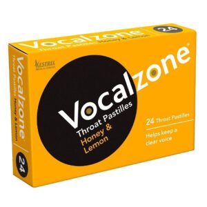 Vocalzone Honey & Lemon Throat Pastilles - 24 Pack
