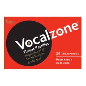 Vocalzone Throat Pastilles - 24 Pack - Reduce Irritation In The Throat -