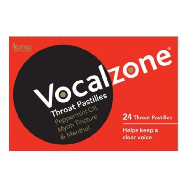 Vocalzone Throat Pastilles - 24 Pack - Reduce Irritation In The Throat -
