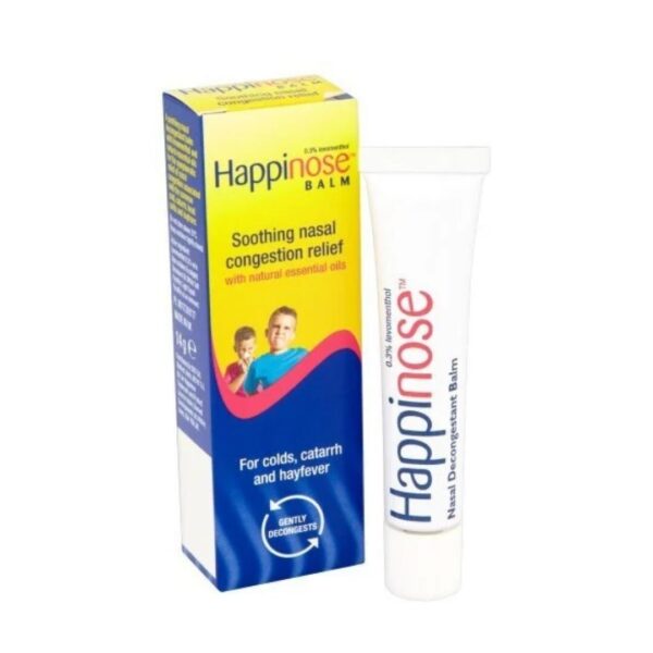 Happinose Balm Soothing Nasal Congestion Relief - 14g - COLDS CATARRH HAYFEVER