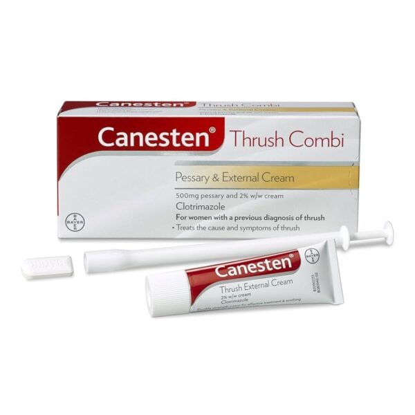 Canesten Thrush Combi Pessary & External Cream - 500mg pessary & 2% w/w cream
