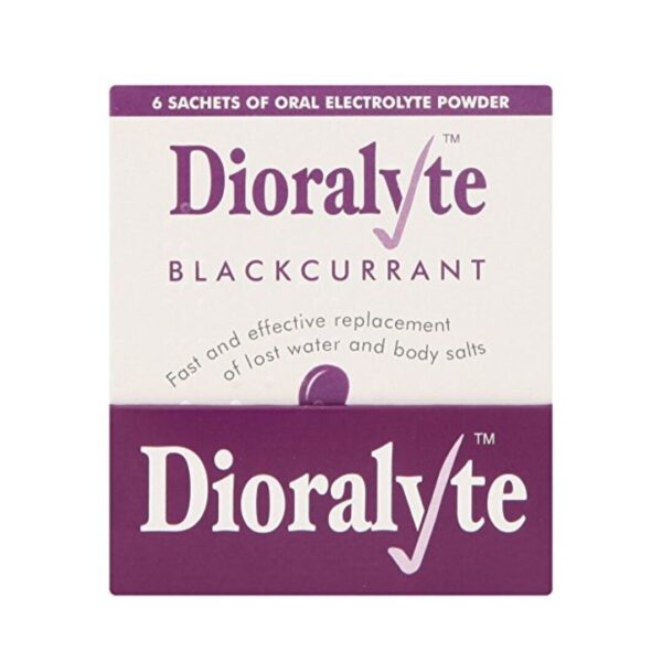 Dioralyte Blackcurrant 6 Sachets- Replace The Essential Salts Your Body Has Lost