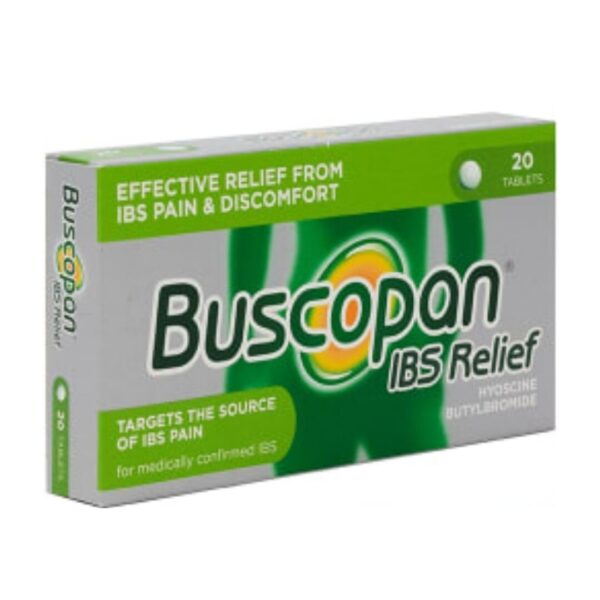 Buscopan IBS Relief - 20 Tablets - Helps Relieve Stomach Cramps / Discomfort -
