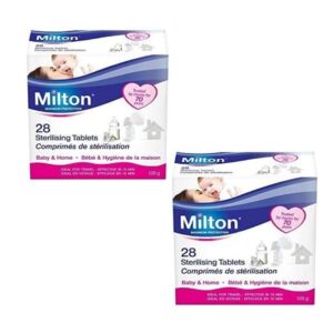 Milton Sterilising 28 x 2 Tablets Sterilises Your Baby's Items By Cold Water -