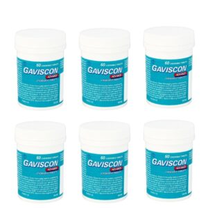 Gaviscon Advance Chewable Peppermint - 6 x 60 Tablets -