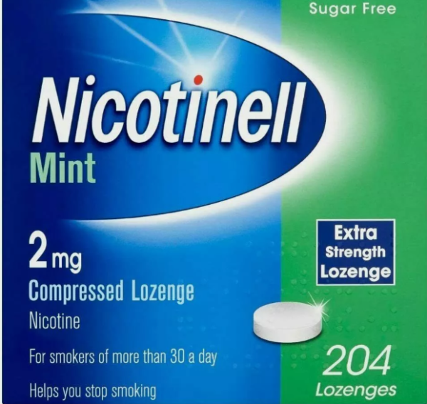 Nicotinell Mint Nicotine Lozenge 2mg Quit Smoking Aid Sugar Free x204 pieces