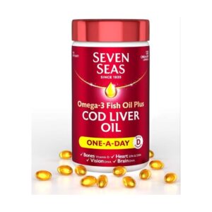 Seven Seas Omega 3 Cod Liver Oil One a Day 120 Capsules  Heart & Brain Support