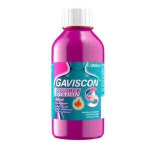Gaviscon Double Action Liquid Mint- 300ml-Treats Indigestion & Hearthburn -
