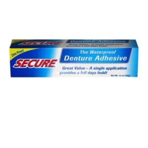 SECURE Denture Bonding Cream 40g - The Non-Water Soluble Bond -